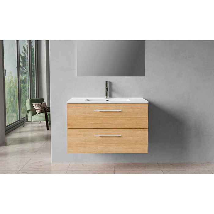 Milano underskab m/vask 80 cm varm eg